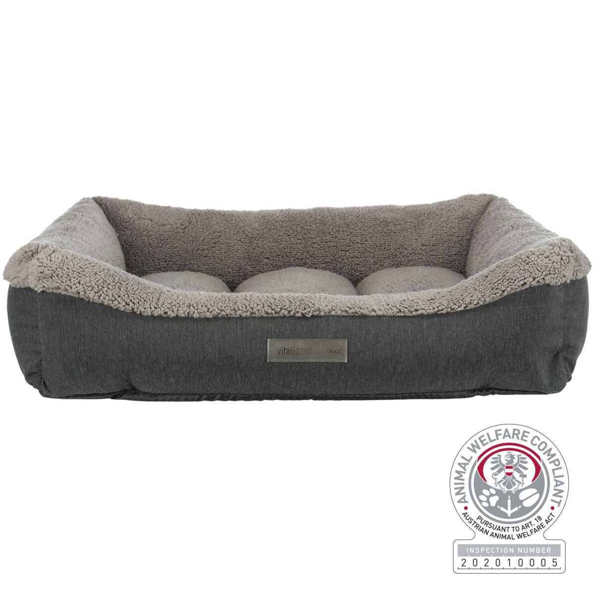Trixie Vital orthopädischer Hundekorb Bendson Grau